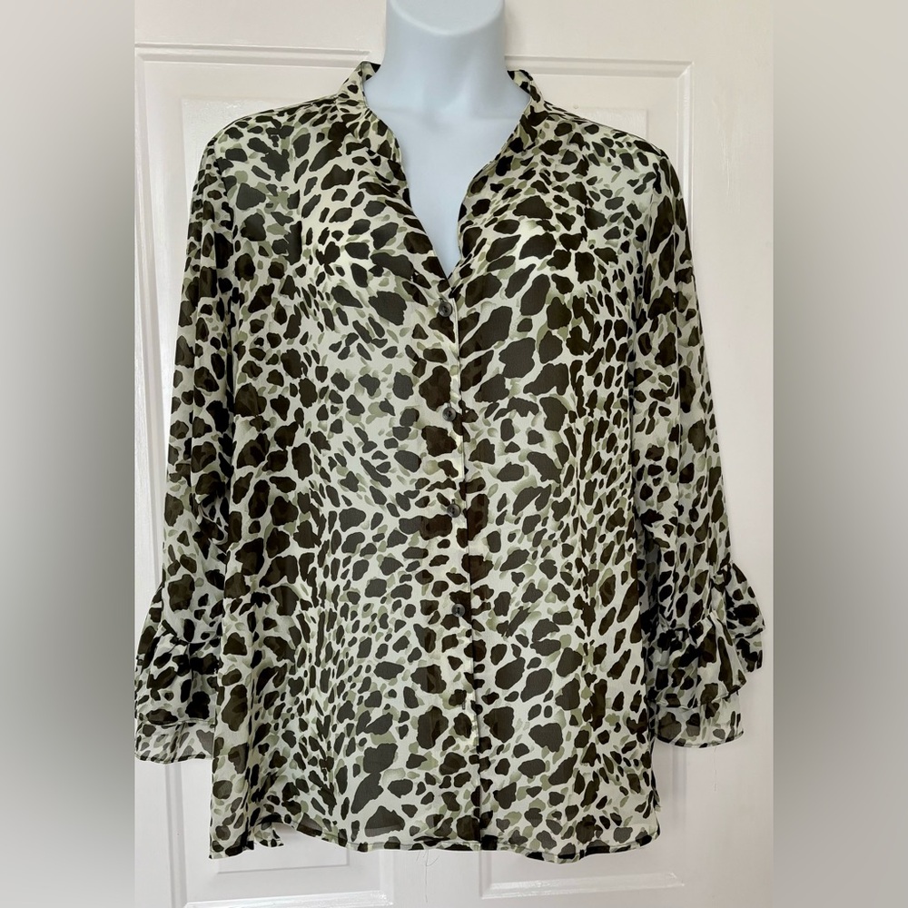 Susan Graver Camouflage Top